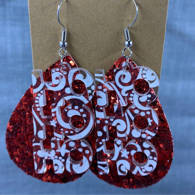 Ho Ho Ho/red teardrop