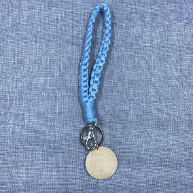 Boho Light Blue Wristlet
