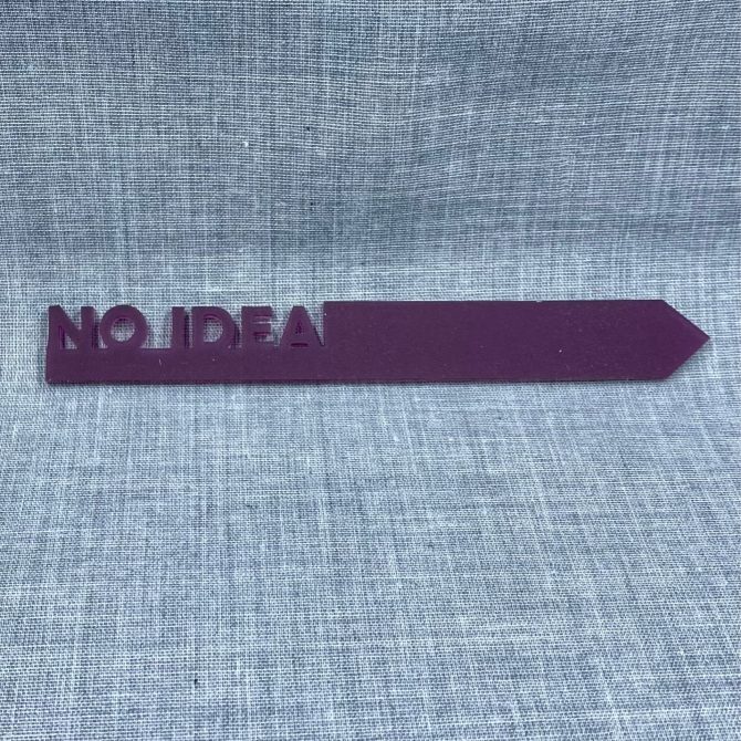 No Idea-acrylic
