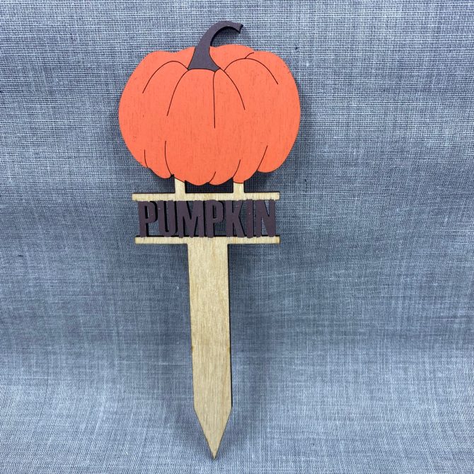 Pumpkin-Wood Plant Stake