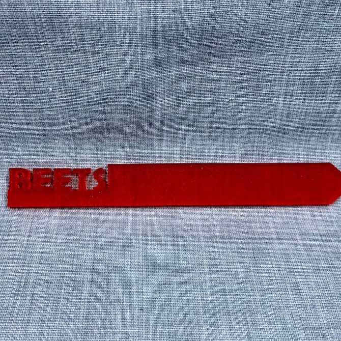 Beets-Acrylic Plant Stake