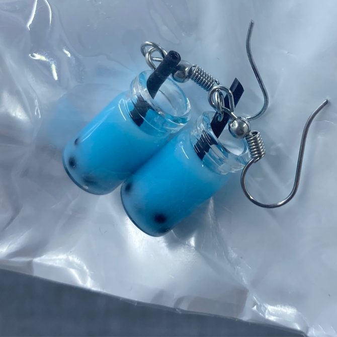 Blue Smoothie Dangle Earrings