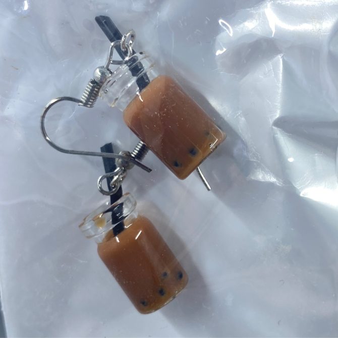 Chocolate Smoothie Dangle Earrings