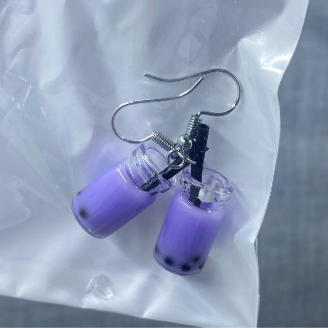 Purple Smoothie Dangle Earrings