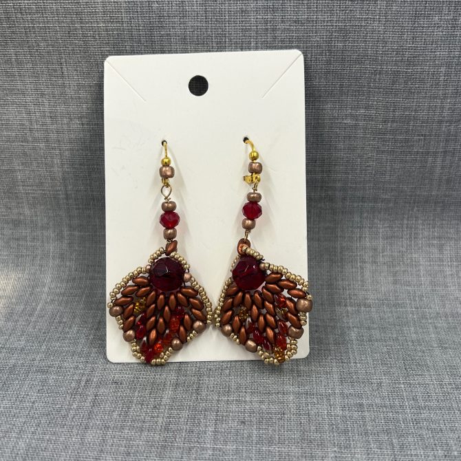 Bead Woven Earrings | By DJD