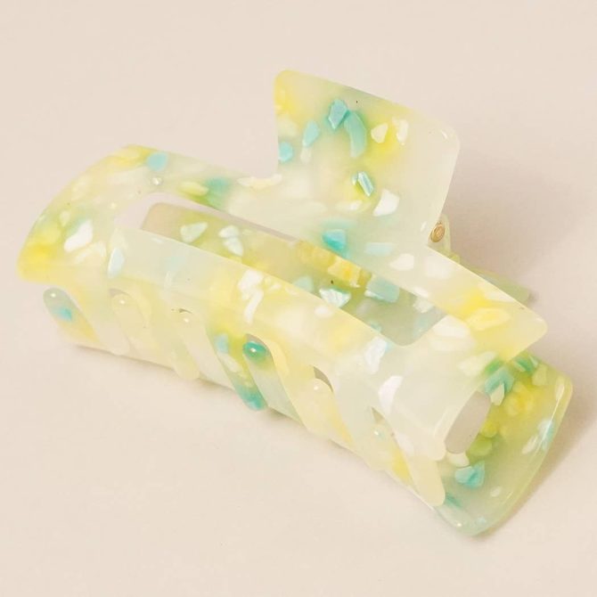 Open Rectangle Shape Hair Claw Clips