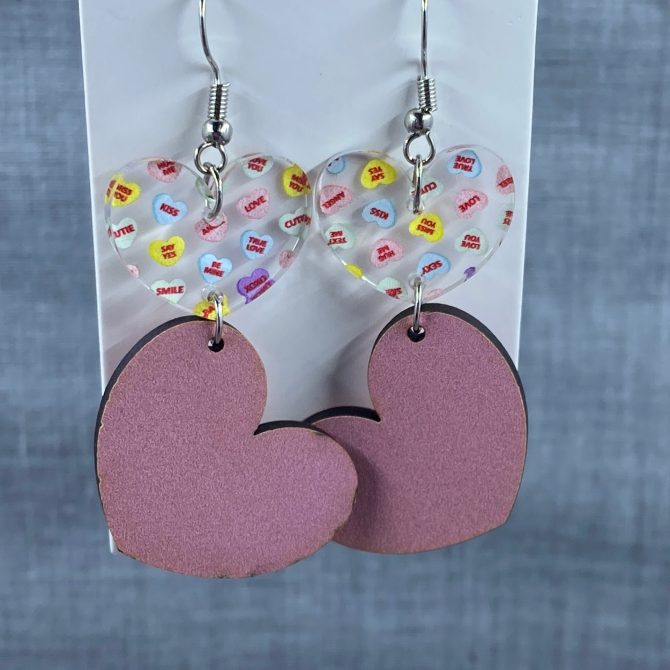 Conver hearts/pink heart